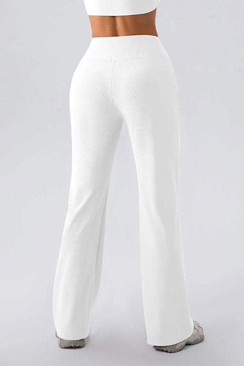 'Everly' High Waist Straight Leg Pants - Celes Fashion